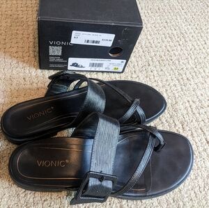Vionic Julep Sandals 8.5 Black